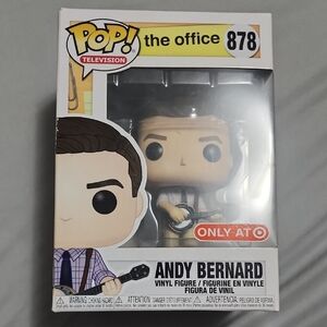Funko Pop! Andy Bernard Vinyl Figure - Black, White, Gray